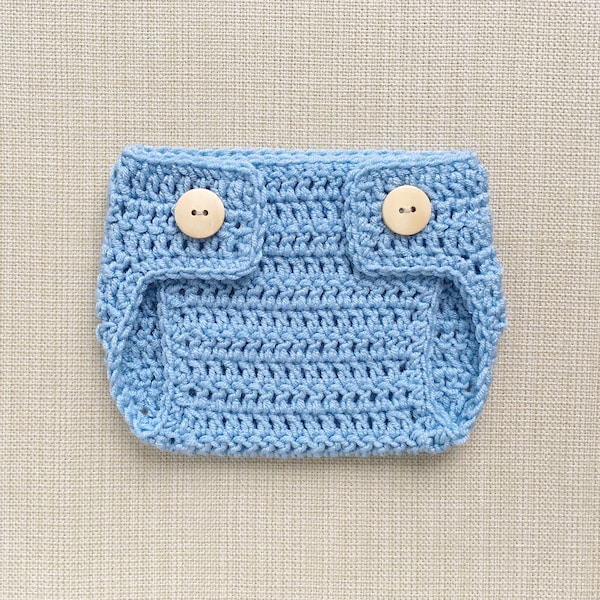 Baby boy diaper cover, Crochet newborn photo outfit, Light blue infant bottoms for pictures, New born photography props, coming home clothes