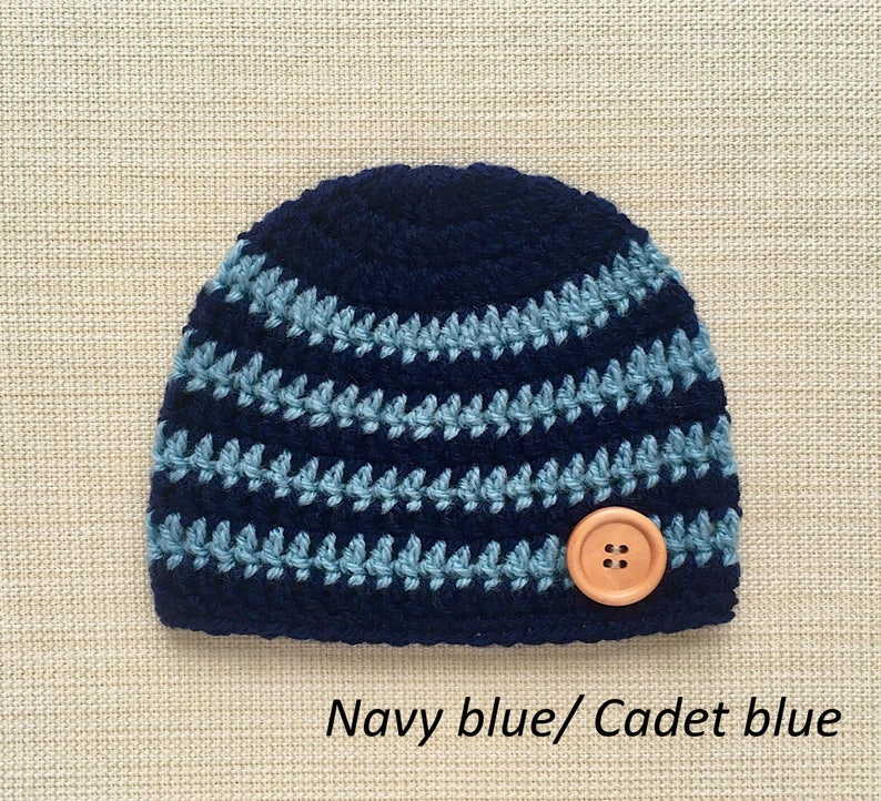 navy blue newborn hat