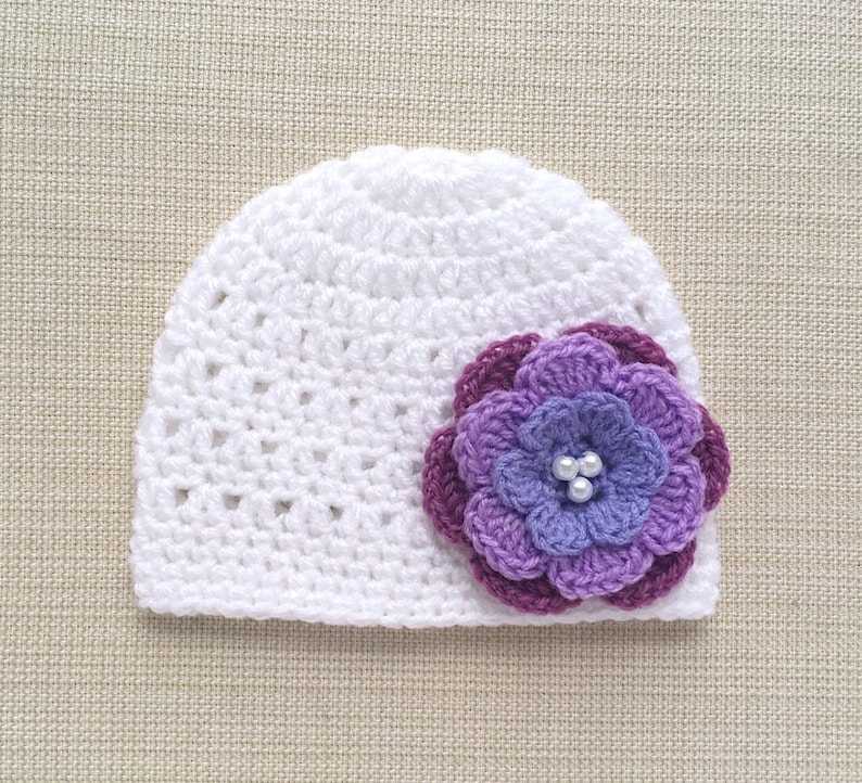 Crocheted Teddy Bear Hats choose color and Many Sizes Photo Prop