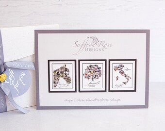 Unique Custom Silhouette Photo Collages Von Saffronrosedesigns