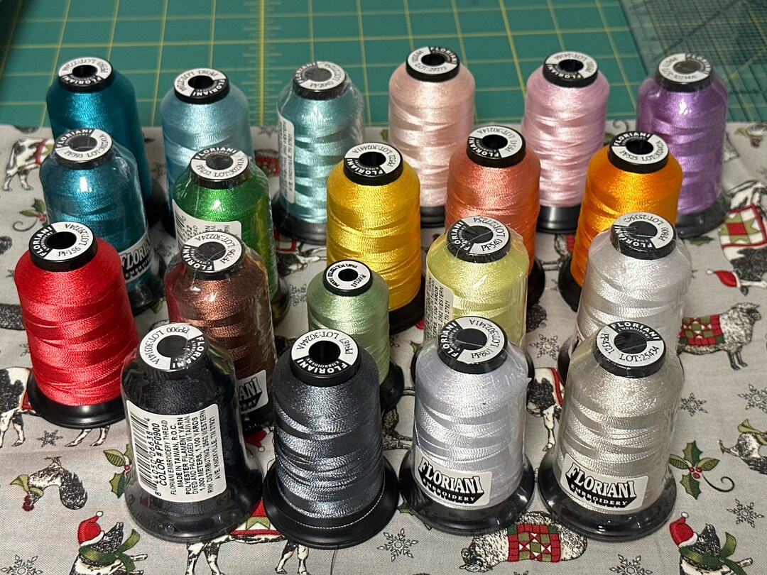 Machine Embroidery Thread Floriani 20 Spools New and Barely Etsy