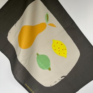 Pear + Lime Tea towel -  Pewter