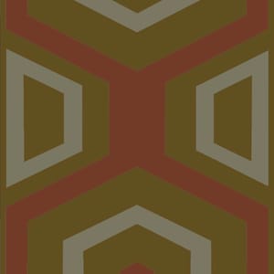 Tapeta Polygon - Musztardowo-szafranowy