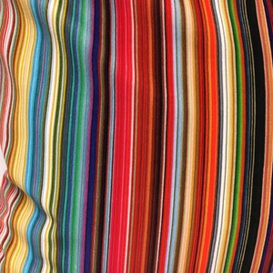 Velvet Multi Coloured Fine Striped Bolster Cushion image 4