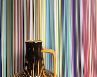Fine Striped Wallpaper - Cherry