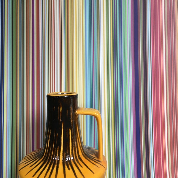 Multi coloured fine striped Wallpaper