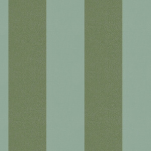 Simple wide stripe Wallpaper - Duck egg