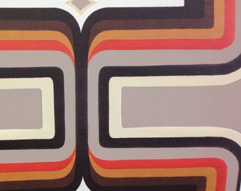 1970's retro wallpaper - Mushroom + Chocolate