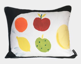 Fruit Salad hand printed cushion