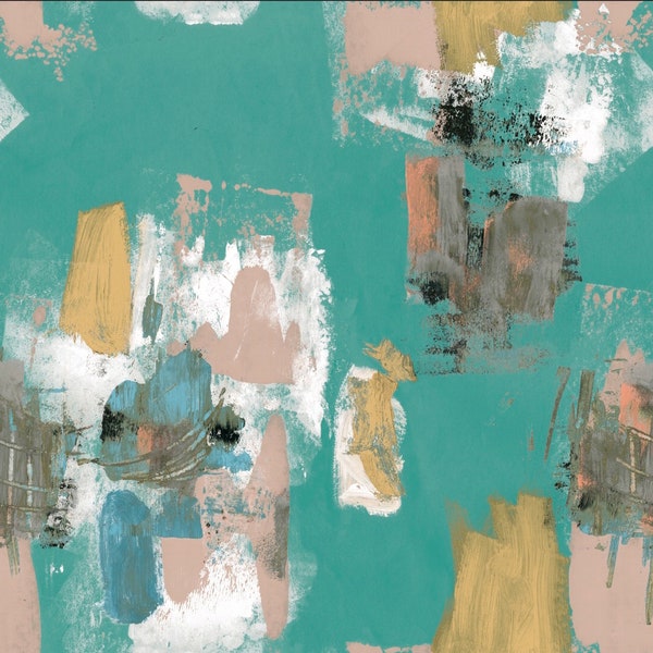 Abstract painterly Wallpaper - Pool + Putty