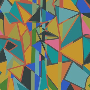 Papier peint mural géométrique