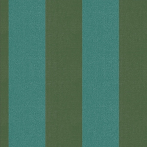 Simple wide stripe Wallpaper - Turquoise / Olive