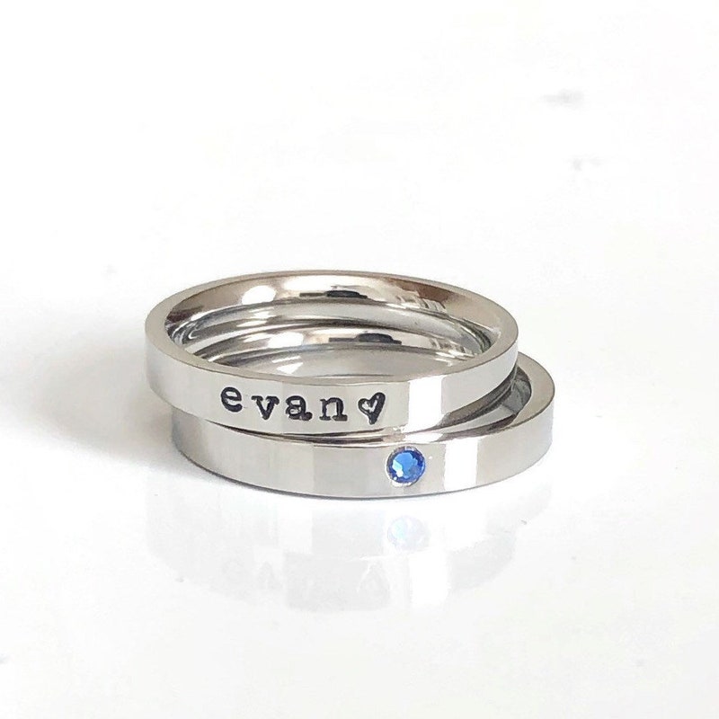 Cool Birthstone Rings - Etsy