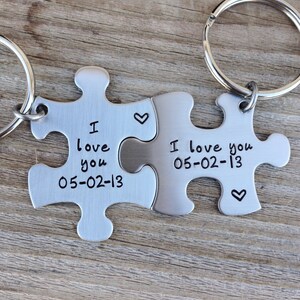Pièce du puzzle Porte-clés, Couples, Cadeau pour mari, Cadeau de mariage, Cadeau d&#39;anniversaire, Cadeau pour petit ami