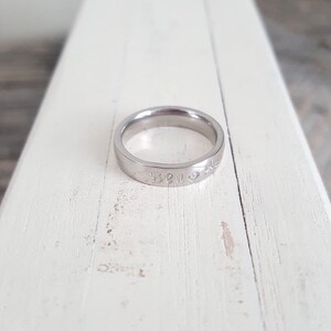 Name Ring/Personalized Ring/ Stacking Ring/ Hypoallergenic Ring/ Gifts under 20