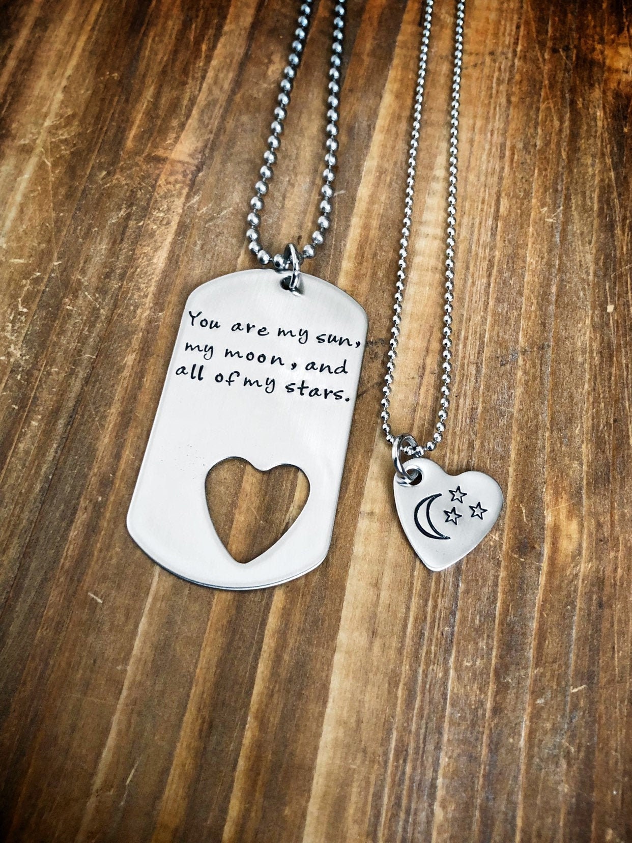 Military Tag Set Dog Tag Hand Stamped Jewelry Boyfriend Gift