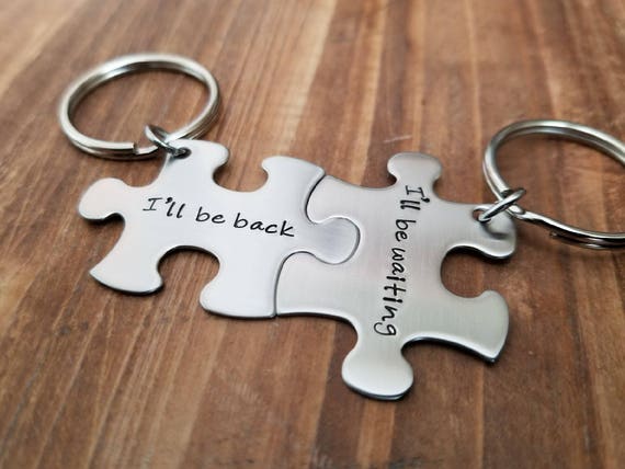 etsy puzzle piece keychain