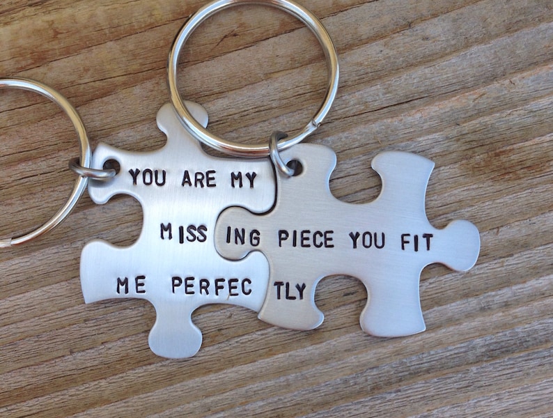 Puzzle piece keychain set You are my missing piece hand | Etsy Add A Card To Your Hand Crossword