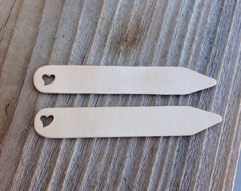 Bronze collar stays open heart gift for him hand stamped heart 8 year anniversary gift