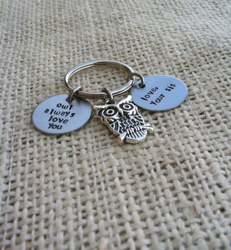Owl Always Love You Personalized Keychain Handstamped 3/4 Inch - Etsy