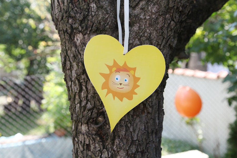 Instant download garden decoration lion theme. Leo | Etsy