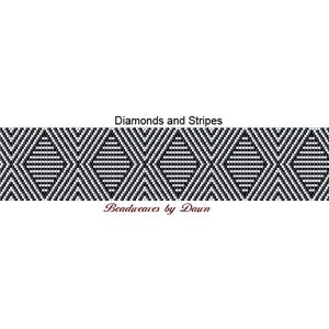 Peyote Bracelet Patterns, beading instructions, Optical Patterns, Beading Patterns, Beadwork Patterns, Peyote Stitch Patterns, black white