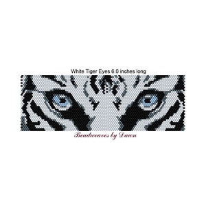 Peyote Bracelet Patterns, Beading Instructions, White Tiger eye peyote, Tiger Eyes, Bead Patterns, Beadwork Patterns, Peyote Stitch patterns