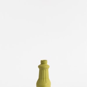 jarrón botella de porcelana verde musgo 22 imagen 5