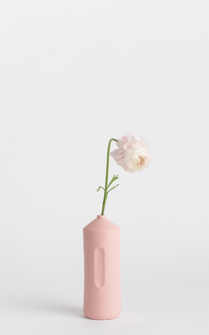 Pink porcelain bottle vase 2 image 6