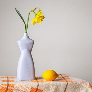 Old purple porcelain bottle vase #8