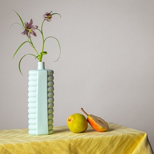 Mint porcelain bottle vase #10