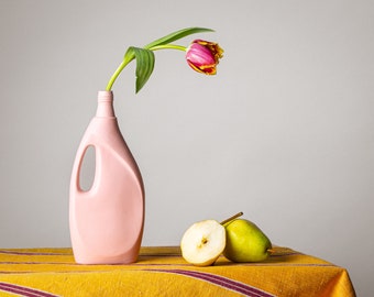 powder pink bottle vase #13