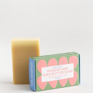 vegan organic soap bar with rosehip and shea butter image 2