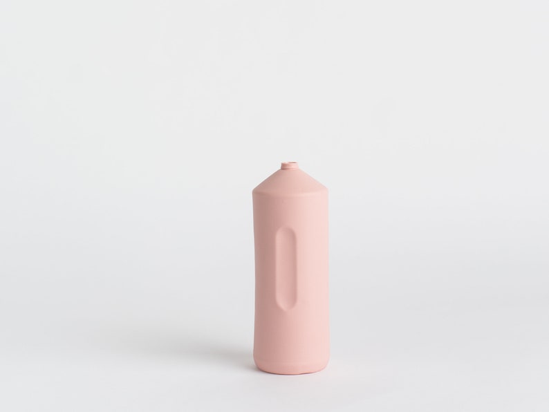 Pink porcelain bottle vase 2 image 5
