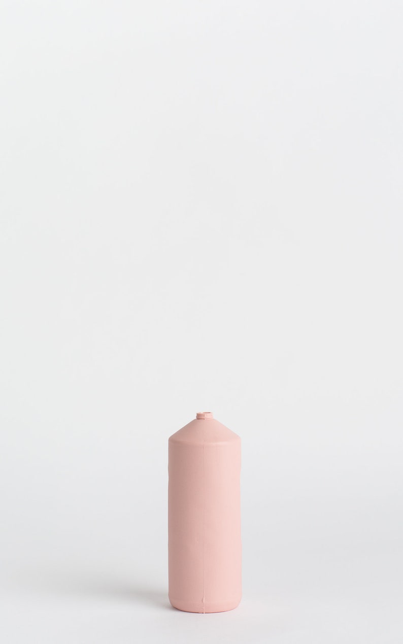 Pink porcelain bottle vase 2 image 7