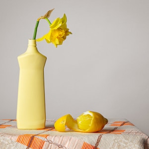 Fresh Yellow Porcelain bottle vase #1