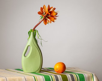 Dark green bottle vase #7