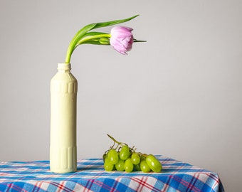 post it yellow porcelain bottle vase #26