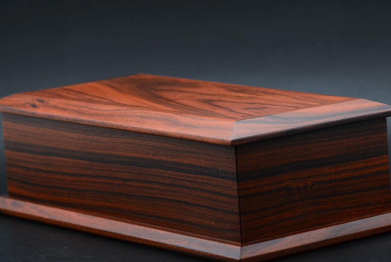 Box made in Morado Bolivian Rosewood Pau Ferro trinket keepsake jewelry pen pencil ornamental fine woodwork treasure