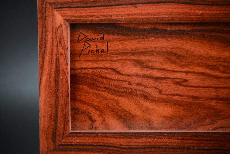 Box made in Morado Bolivian Rosewood Pau Ferro trinket keepsake jewelry pen pencil ornamental fine woodwork treasure