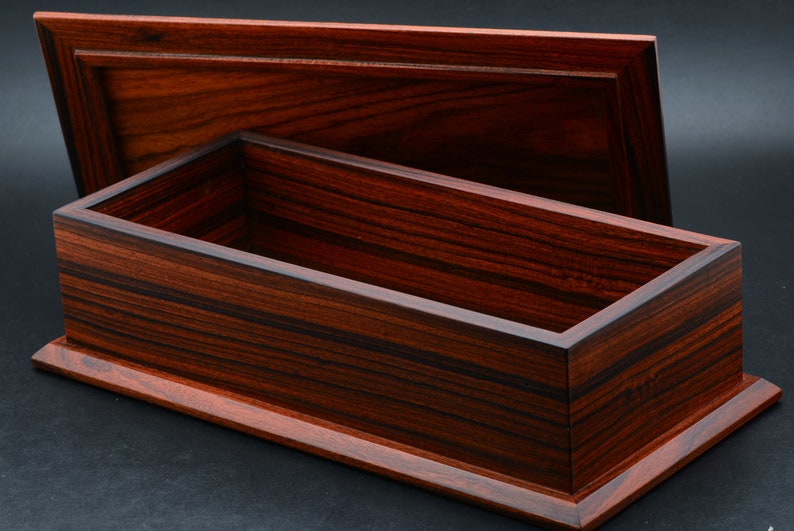 Box made in Morado Bolivian Rosewood Pau Ferro trinket keepsake jewelry pen pencil ornamental fine woodwork treasure