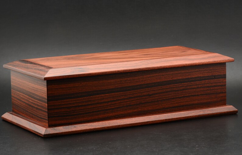 Box made in Morado Bolivian Rosewood Pau Ferro trinket keepsake jewelry pen pencil ornamental fine woodwork treasure