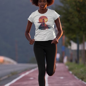 Run like you mean it! Run with Passion Graphic T-Shirt – Motivational Running Apparel for Fitness Enthusiasts 04