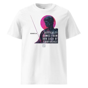 Stoic Wisdom: Wear Your Philosophy with Pride – Stoic quotes, Graphic design, Organic cotton | Stoic I13-01 - unisex t-shirt