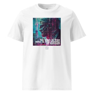 Stoic Wisdom: Wear Your Philosophy with Pride – Stoic quotes, Graphic design, Organic cotton | Stoic I15-01 - unisex t-shirt