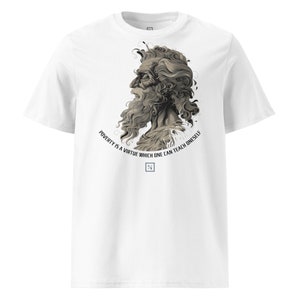 Stoic Wisdom: Wear Your Philosophy with Pride – Stoic quotes, Graphic design, Organic cotton | Stoic I4-01 - unisex t-shirt