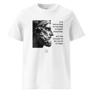 Stoic Wisdom: Wear Your Philosophy with Pride – Stoic quotes, Graphic design, Organic cotton | Stoic I16-01 - unisex t-shirt