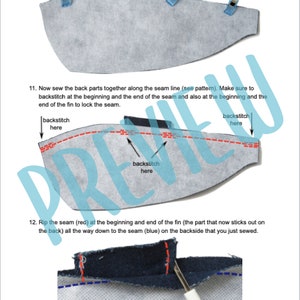 Tutorial and Pattern Pencil Case WhaleShark image 7