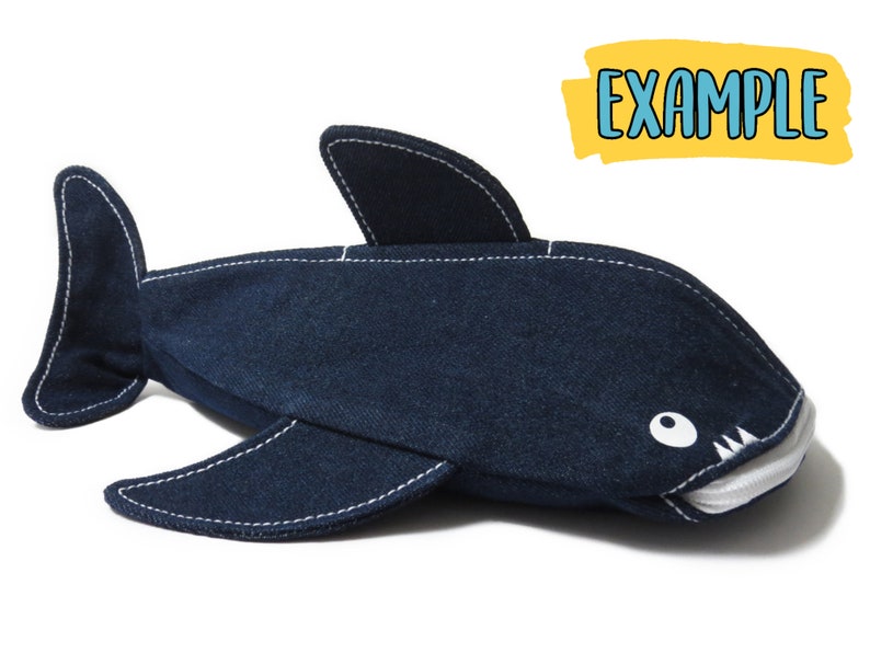 Tutorial and Pattern Pencil Case WhaleShark image 3