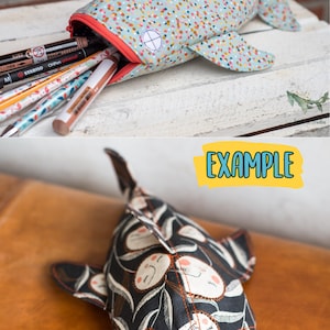 Tutorial and Pattern Pencil Case WhaleShark image 5